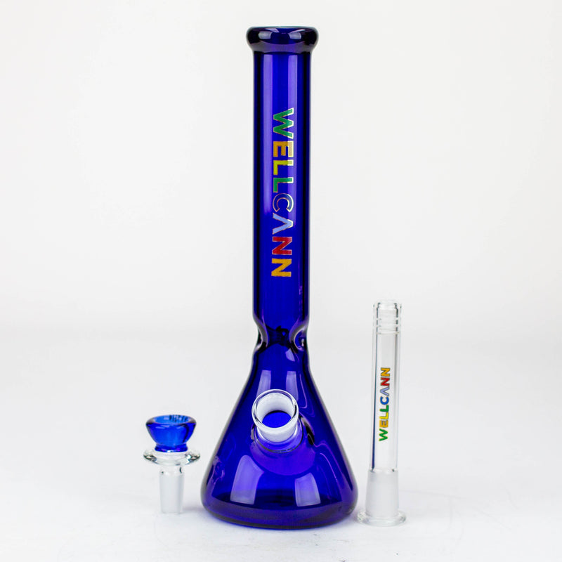 O WellCann- 12" Color beaker glass water bong
