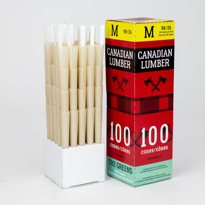 O CANADIAN LUMBER PRE- ROLLED CONE MINI TOWERS OF 100 CONES
