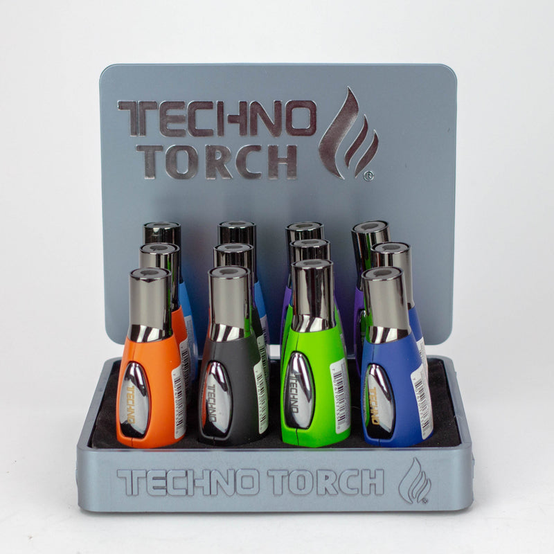 O Techno Torch – Rubber silngle flame torch lighter - Assorted Colors [17135R]