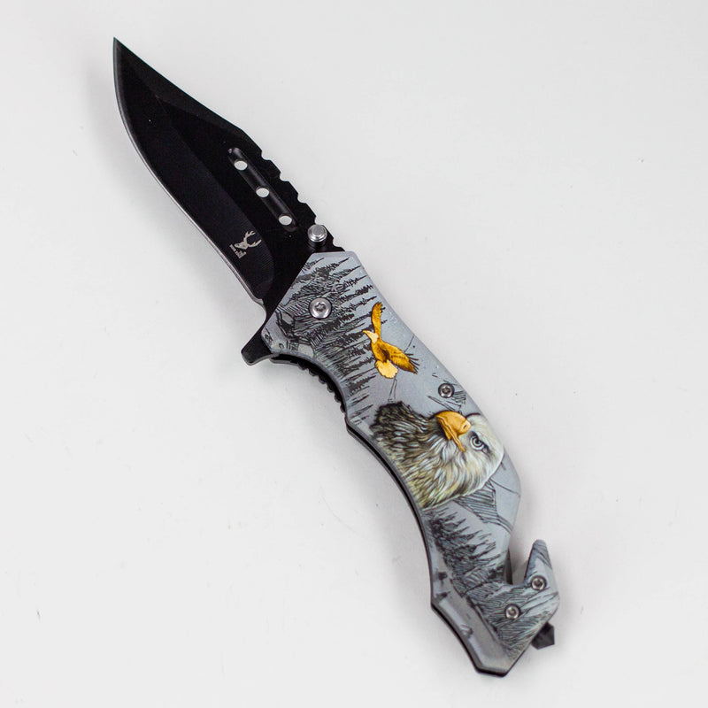 O TheBoneEdge 8″ Wildlife Folding Knife Stainless Steel [1325X]