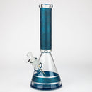 preemo - 15 inch 9mm Painted Sandblast Beaker [P057] Glass Bong preemo BLUE