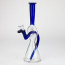 NG-10 inch Reverse Stem Beaker [YN1108] Glass Bong High-End Brands Glass BLUE