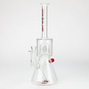 NG-14 inch Easy Clean Dome Perc Beaker [YN1126] Glass Bong High-End Brands Glass RED