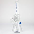 NG-14 inch Easy Clean Dome Perc Beaker [YN1126] Glass Bong High-End Brands Glass BLUE