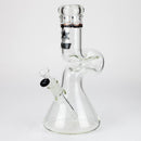 NG-12 inch Zig-zag Beaker [G1105] Glass Bong High-End Brands Glass BLACK