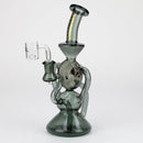 preemo - 11 inch 3-Arm Implosion Marble Recycler [P035] Glass Rig preemo BLACK