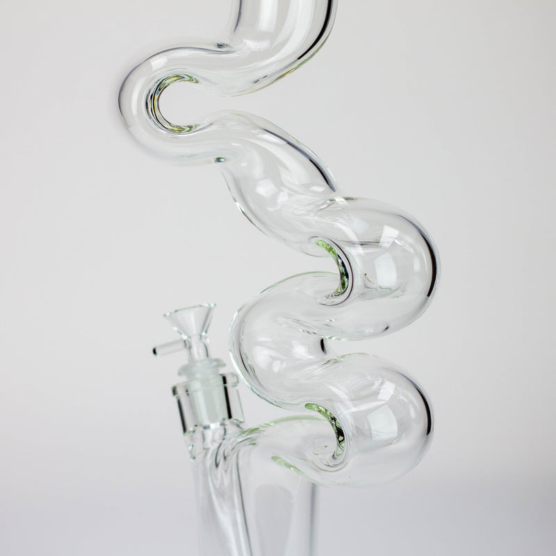 O 20" Xtream Kink Zong 7 mm glass water bong [XTR-Z022]