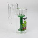 Xtreme - 5" Glass Bong Showerhead diffuser Ashcatcher [XTR-Z012/XTR-Z039] Ashcatcher · Percolator · Filter · Mouthpiece Canadian Distributor Green A