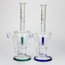 13" AQUA Glass 2-in-1 Sowerhead percolator glass bong [AQUA125] Glass Bong Canadian Distributor