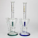 13" AQUA Glass 2-in-1 Sowerhead percolator glass bong [AQUA125] Glass Bong Canadian Distributor