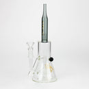 10" AQUA glass tire diffuser Rocket glass bong [AQUA113] Glass Bong Canadian Distributor Trans Black