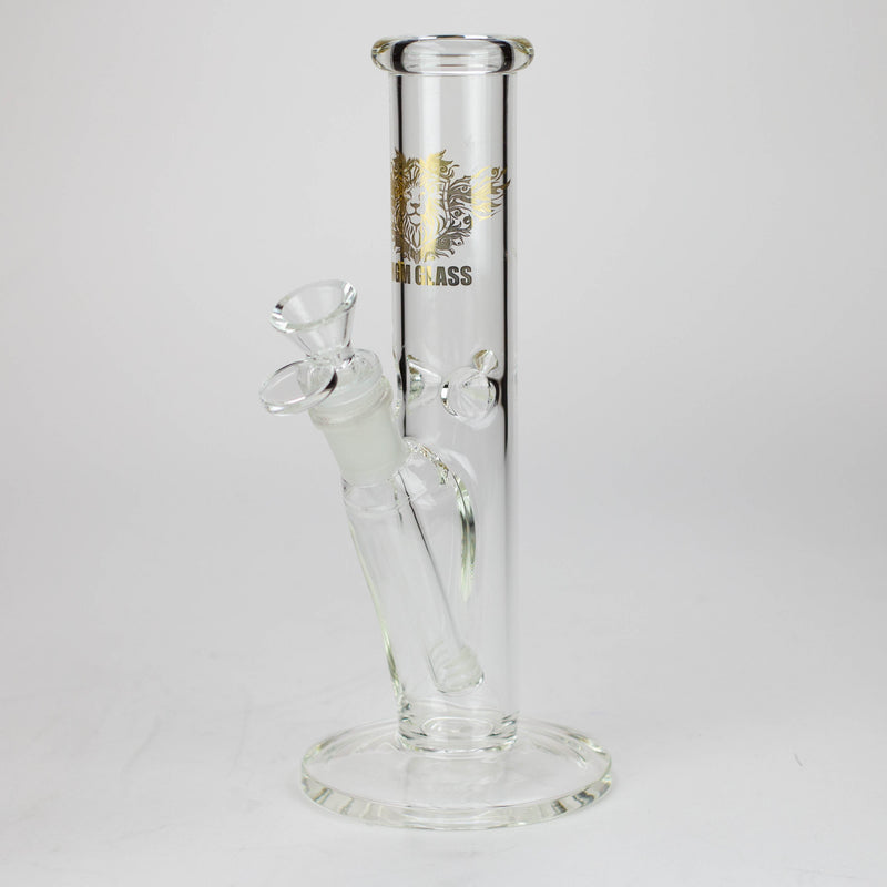 O 9" glass straight tube glass Bong