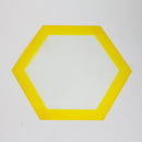 Non-Stick Silicone Dab Mats -Hexagon Tray Canadian Distributor Large-Yellow