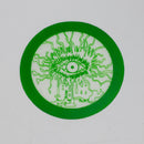 Non-Stick Silicone Dab Mats -Round Tray Canadian Distributor Small-Green Cartoon