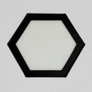 Non-Stick Silicone Dab Mats -Hexagon Tray Canadian Distributor Small-Black