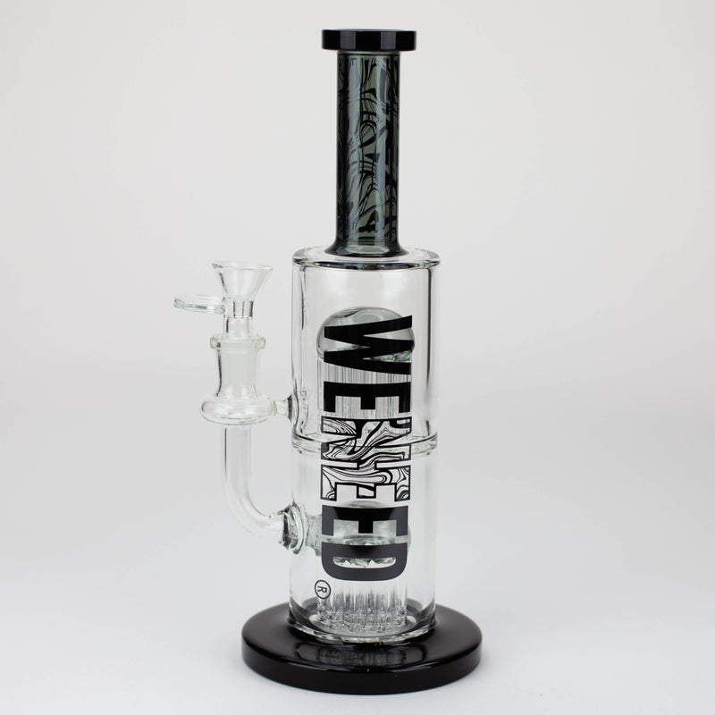 O WENEED®-10.5" Weneed Dark Matter Duo Glass Bong