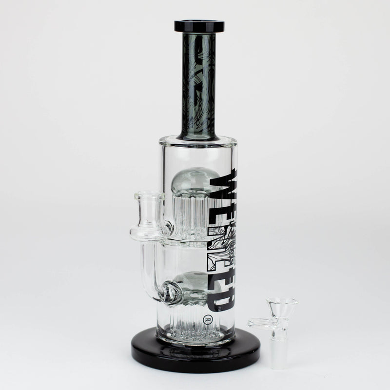 O WENEED®-10.5" Weneed Dark Matter Duo Glass Bong