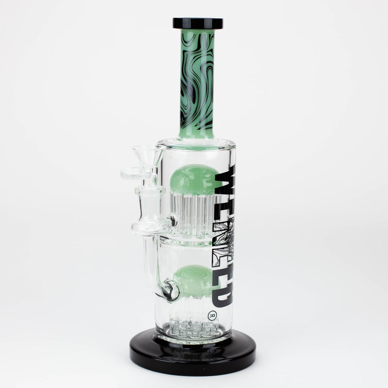 O WENEED®-10.5" Weneed Dark Matter Duo Glass Bong