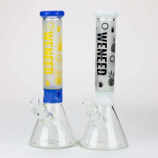 O WENEED®-14" Weneed Frosted Pineapple 7mm Glass Bong