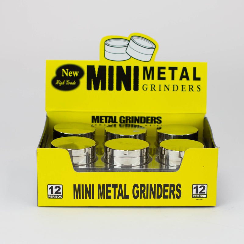 O 3-Piece Mini Metal Grinder Box of 12 [GR844]