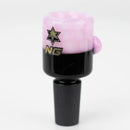 NG - Black & Colour Bubble Bucket Bowl [TW001] Bowl · Banger · Oil Burner High-End Brands Glass PINK