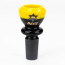 NG - Black & Colour Cup Bowl [TW002] Bowl · Banger · Oil Burner High-End Brands Glass YELLOW