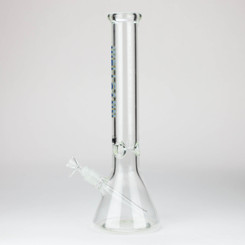 O WellCann - 16" 7 mm glass bong with Glitter Logo