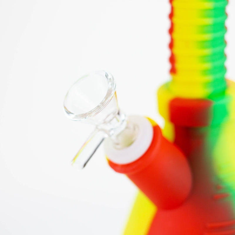 O Fortune | 8.5" Angled Silicone Waterpipe-Assorted Colours [SP1019]