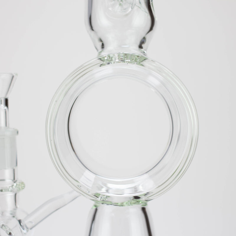 O H2O | 19" Cone diffuser glass water bong [H2O-5012]