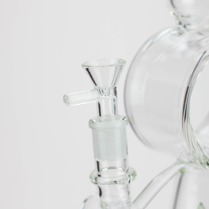 O H2O | 19" Cone diffuser glass water bong [H2O-5012]