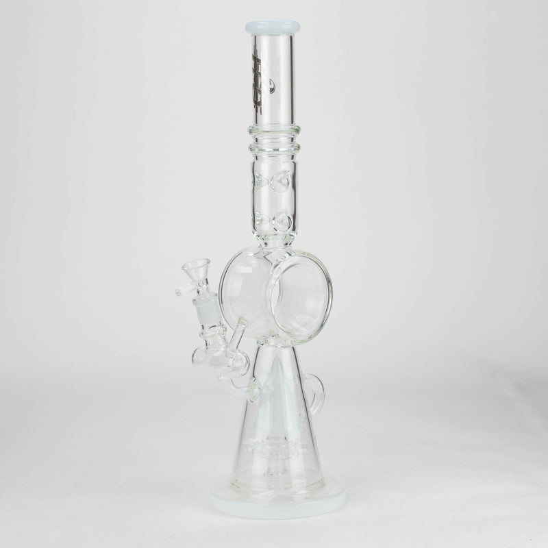 O H2O | 19" Cone diffuser glass water bong [H2O-5012]