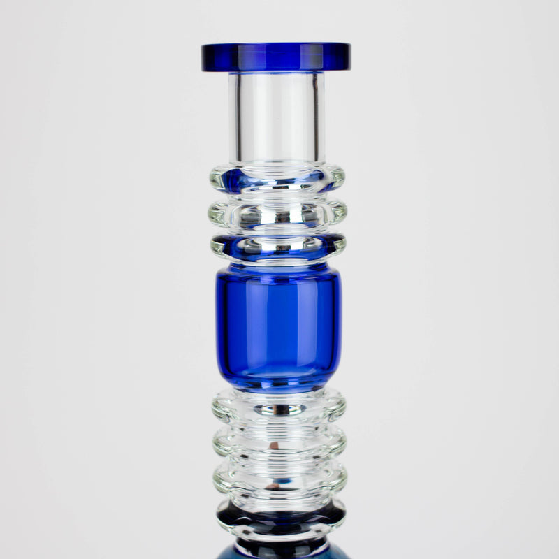 O H2O | 15" Gold fumed sphere Glass water bong [H2O-5017]