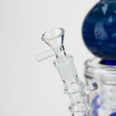 H2O | 15" Gold fumed sphere Glass water bong [H2O-5017] Glass Bong Canadian Distributor