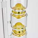 H2O | 17" Glass water bong [H2O-5016] Glass Bong Canadian Distributor