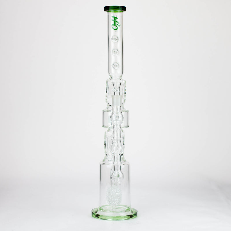 O H2O | 22" Glass water bong [H2O-5021]