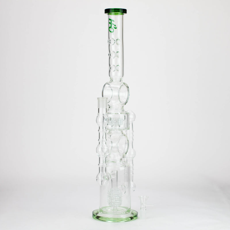 O H2O | 22" Glass water bong [H2O-5021]