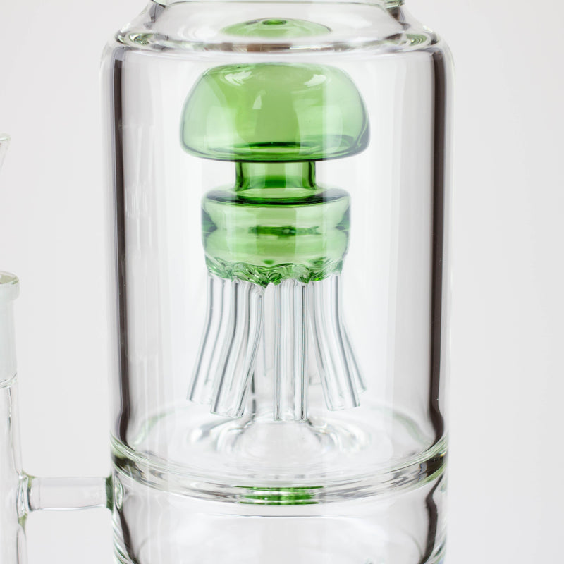 O H2O | 21" Percolator glass water bong [H2O-5018]