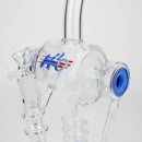 H2O | 14" glass water bong [H2O-5022] Glass Bong Canadian Distributor