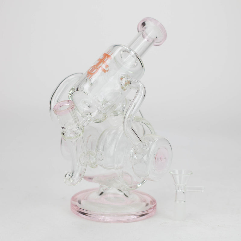 O H2O | 10" glass water bong [H2O-5025]