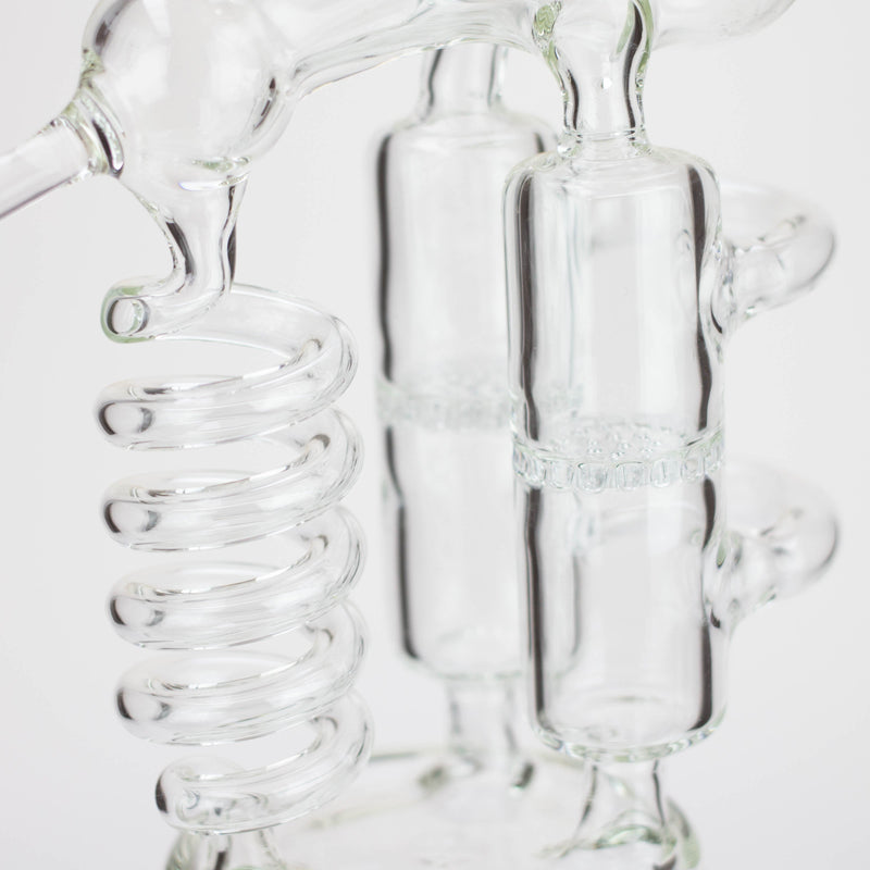 O H2O | 12" Coil Glass water recycle bong [H2O-5027]