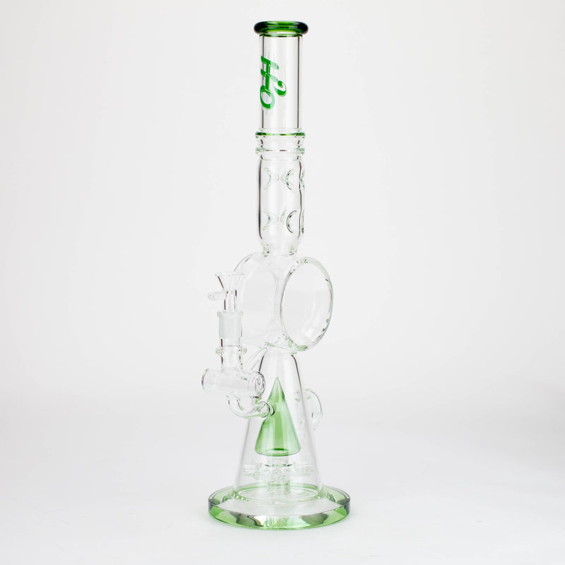 O H2O | 19" Cone diffuser glass water bong [H2O-5012]