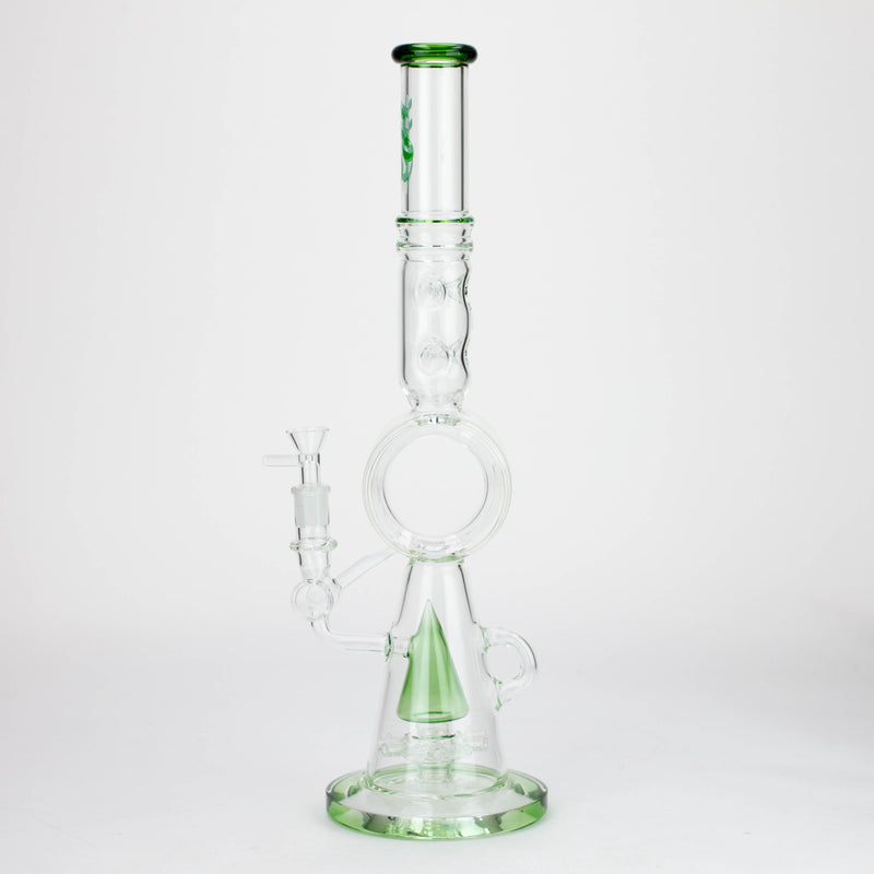 O H2O | 19" Cone diffuser glass water bong [H2O-5012]