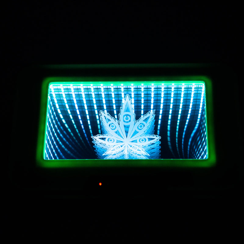 O Infinity Mirror LED Rolling Tray