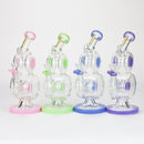 preemo - 10 inch Double Drum Bubbler [P085] Glass Bong preemo