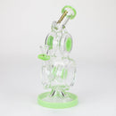 preemo - 10 inch Double Drum Bubbler [P085] Glass Bong preemo GREEN