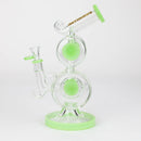 preemo - 10 inch Double Drum Bubbler [P085] Glass Bong preemo