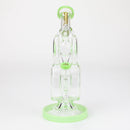 preemo - 10 inch Double Drum Bubbler [P085] Glass Bong preemo