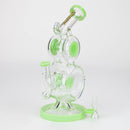 preemo - 10 inch Double Drum Bubbler [P085] Glass Bong preemo