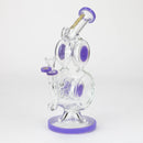 preemo - 10 inch Double Drum Bubbler [P085] Glass Bong preemo PURPLE