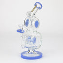 preemo - 10 inch Double Drum Bubbler [P085] Glass Bong preemo BLUE